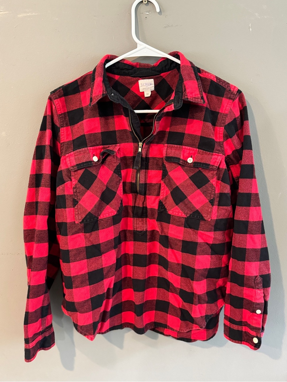 J. Crew Red & Black Buffalo Plaid Jacket